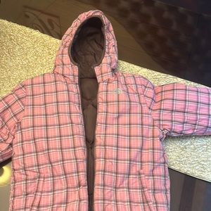 The North Face girls XL (14-16) reversible winter puffer.  Looks brand new.